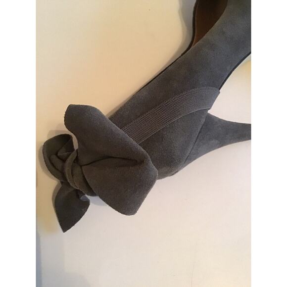 KELSI DAGGER GREY SUEDE PLATFORM BOW 8M - Picture 9 of 12
